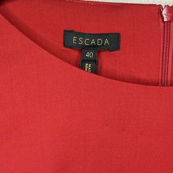 ESCADA Top Womens 40 US 10 Fitted Bell Sleeve NEW $795 Virgin Wool Blend Stretch - Picture 7 of 11